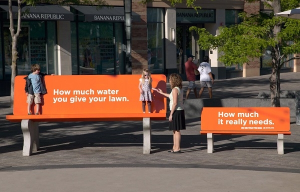 Quảng cáo ngoài trời kêu gọi tiết kiệm nước của Denver Water