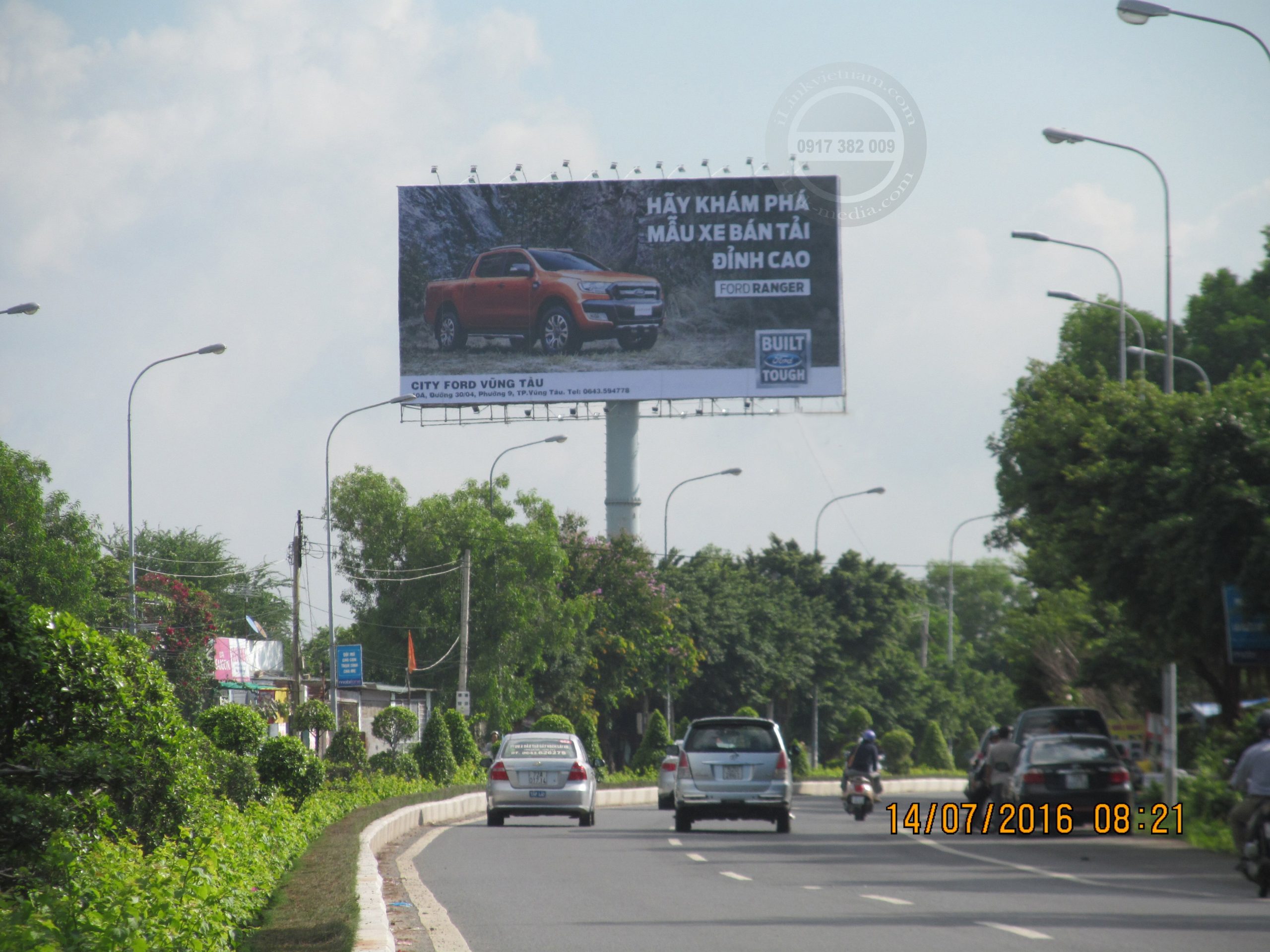 Billboard trụ quốc lộ Vũng Tàu