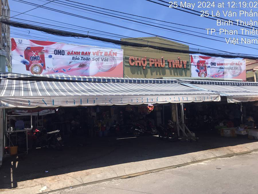 Quảng cáo Pano tại chợ Phú Thủy