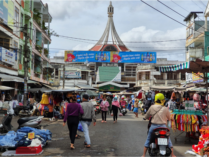 Pano chợ tại Gia Lai