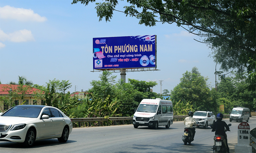 pano quảng cáo ngoài trời thép