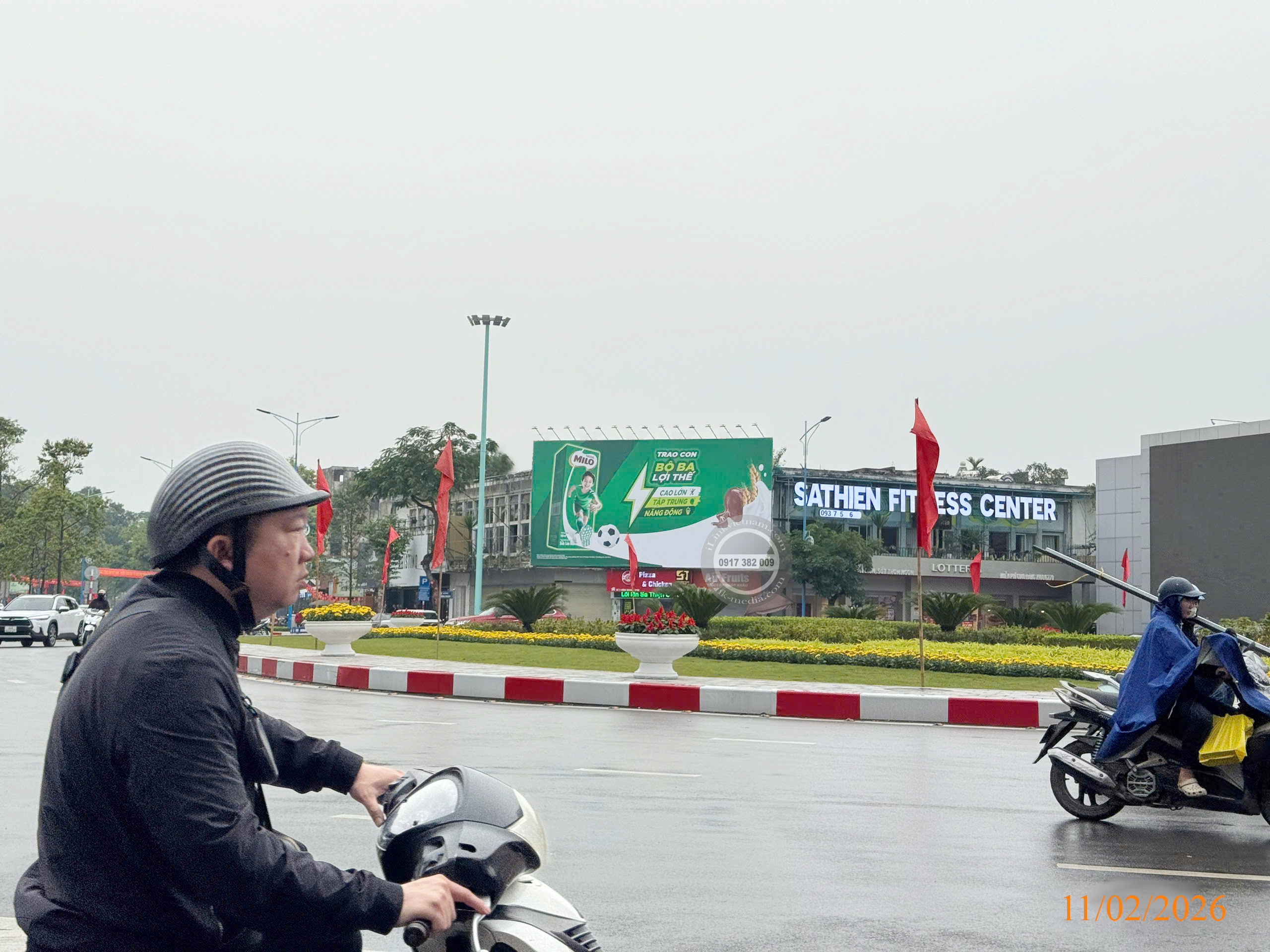 Dự án OOH Nestlé MILO Billboard dự án OOH Nestlé Milo sở hữu góc nhìn panoramic đắt giá tại vòng xuyến trọng điểm ở Hải Dương