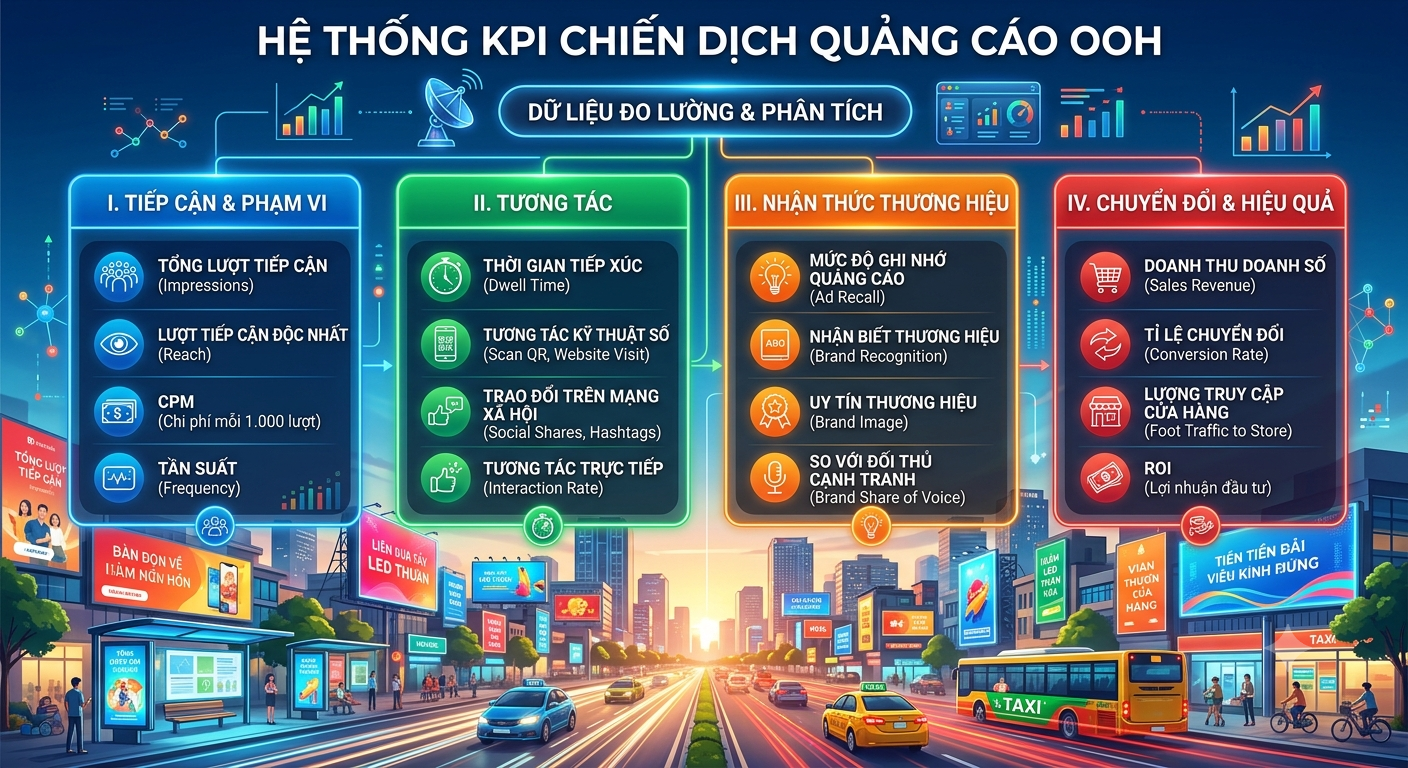 Tối ưu hóa chiến dịch quảng cáo ngoài trời với hệ thống KPI hiệu quả